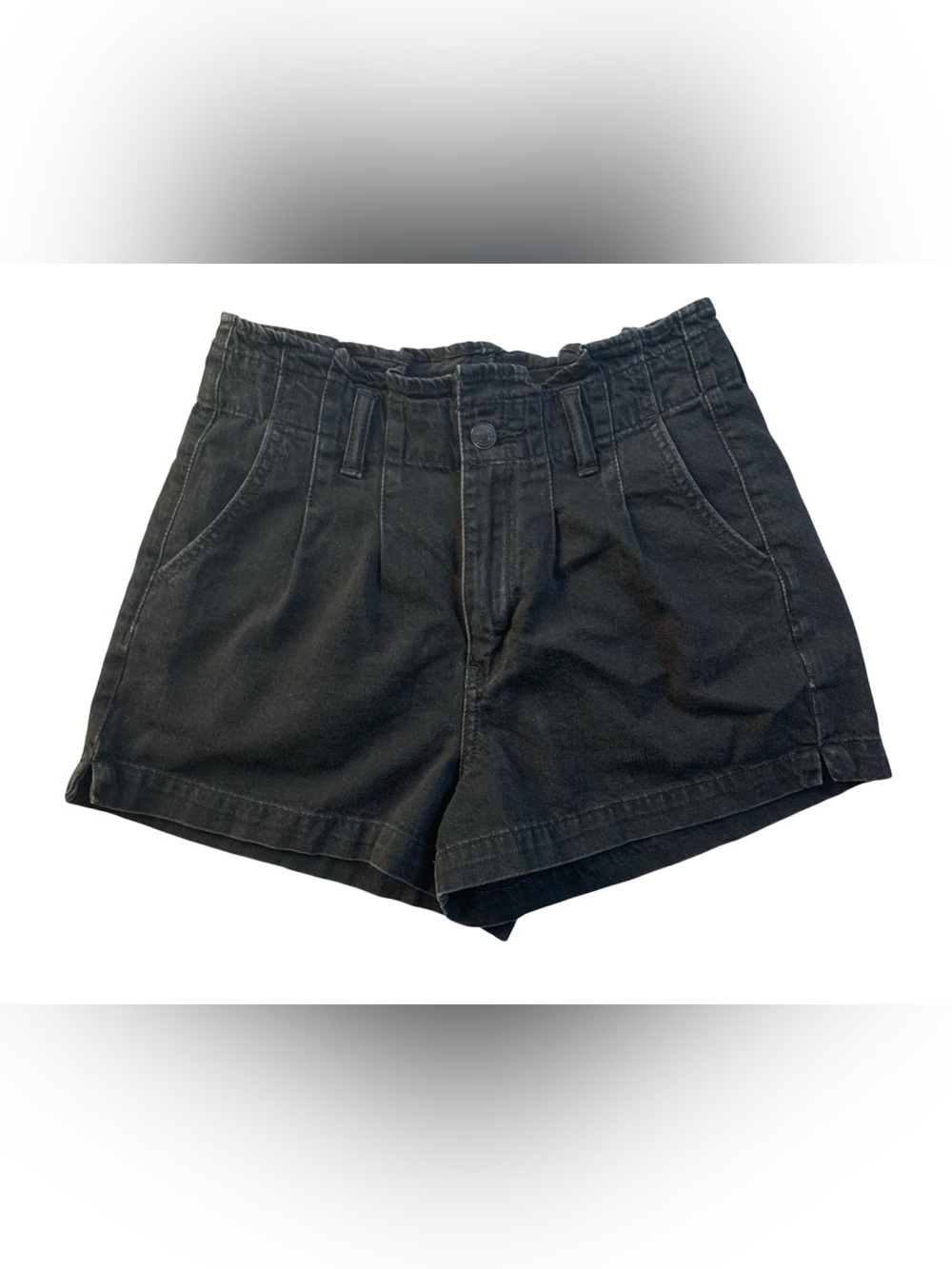 American Eagle Outfitters Women's High-Waist Black Shorts Size 4